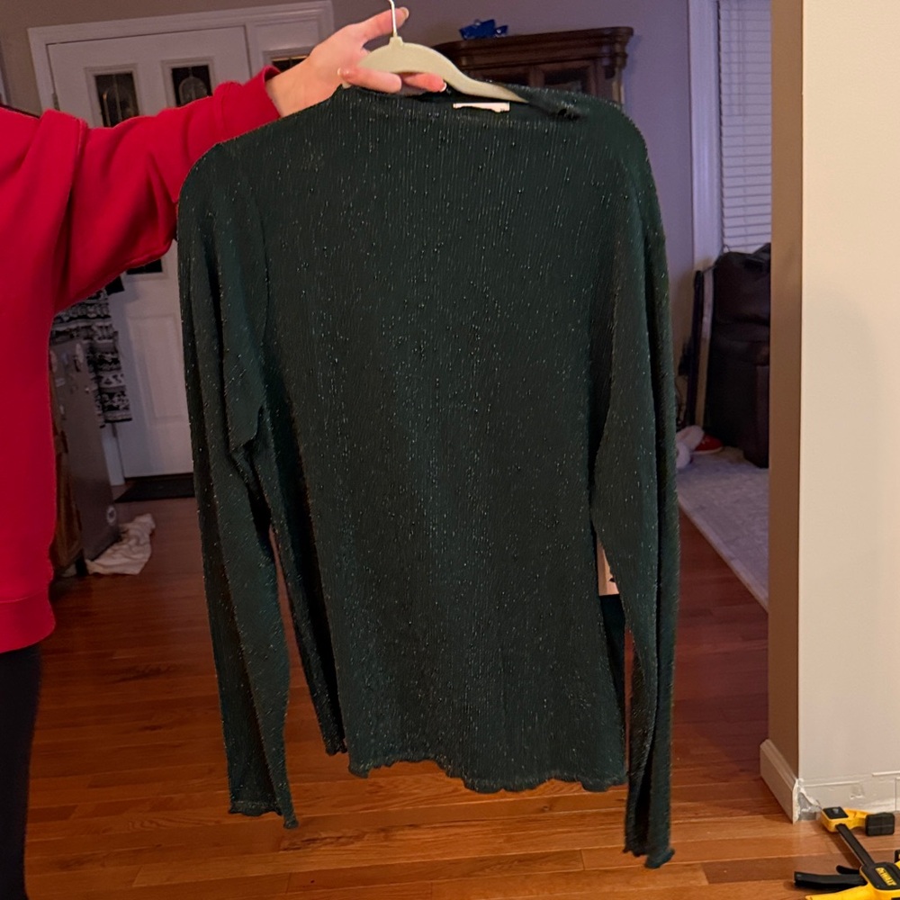 SO Green Long Sleeve Blouse
